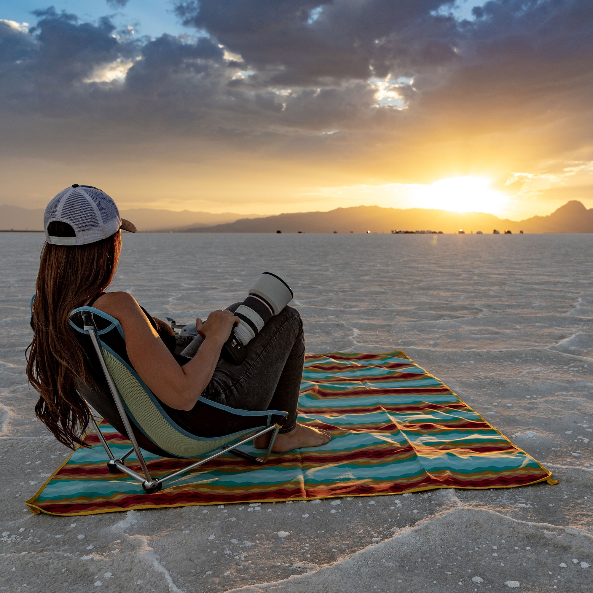 Beach ground mat discount chair